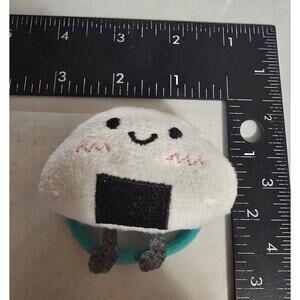 Kawaii Onigiri Plush Hair Tie Elastic Band – Cute Rice Ball Face Accessory